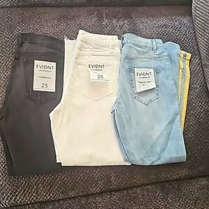 EVIDNT jeans bundle, three pairs all NWT